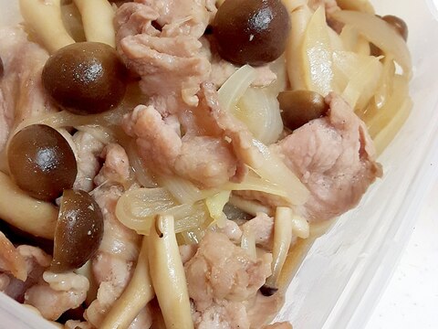 簡単！豚肉としめじのレモンオイスターソース炒め♪